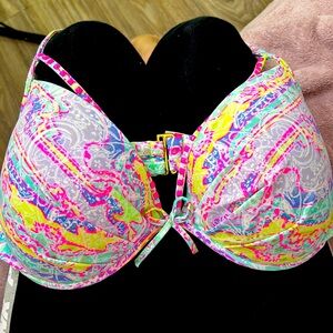 💕Victoria’s Secret💕 bikini top size 36DD bikini top pink yellow